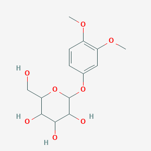 molecular formula C14H20O8 B12325257 3,4-Dimethoxyphenyl-beta-d-glucopyranoside 