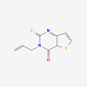 molecular formula C9H8N2OS2 B12325265 Thieno[3,2-d]pyrimidin-4(1H)-one, 2,3-dihydro-3-(2-propen-1-yl)-2-thioxo- 
