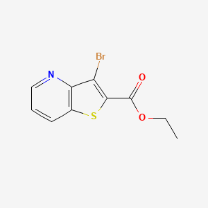 molecular formula C10H8BrNO2S B12325275 Ethyl 3-bromothieno[3,2-b]pyridine-2-carboxylate 