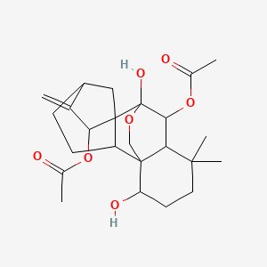 molecular formula C24H34O7 B12325292 Trichokaurin 