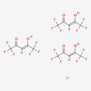 molecular formula C15H6CrF18O6 B12325366 Chromium (III) hexafluoroacetylacetonate 