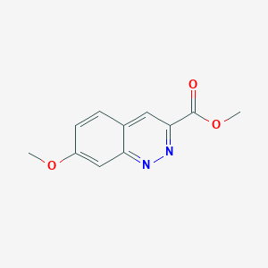molecular formula C11H10N2O3 B12325372 Methyl 7-methoxycinnoline-3-carboxylate 