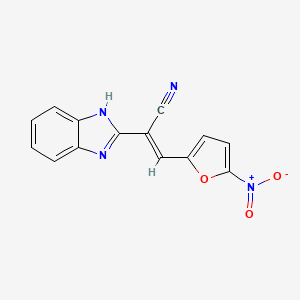 alpha-((5-Nitro-2-furanyl)methylene)-1H-benzimidazole-2-acetonitrile