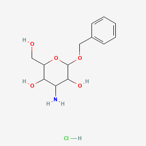 molecular formula C13H20ClNO5 B12325410 Benzyl 3-amino-3-deoxy-a-D-mannopyranoside HCl 