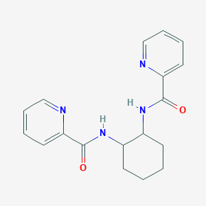 molecular formula C18H20N4O2 B12325413 N,N'-(trans-Cyclohexane-1,2-diyl)dipicolinamide 