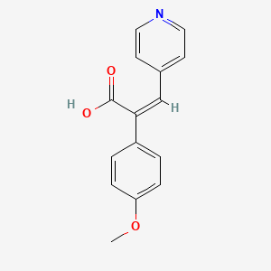 alpha-(p-Methoxyphenyl)-4-pyridineacrylic acid
