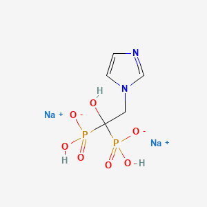 molecular formula C5H8N2Na2O7P2 B1232546 Zoledronate disodium CAS No. 131654-46-1
