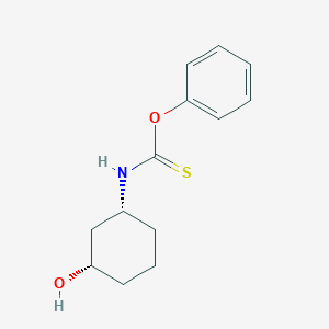 molecular formula C13H17NO2S B12325470 O-phenyl ((1r,3s)-3-hydroxycyclohexyl)carbamothioate 