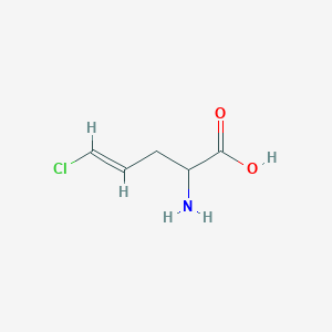 molecular formula C5H8ClNO2 B1232549 DL-5-chloro-2-amino-4-pentenoic acid CAS No. 5452-26-6