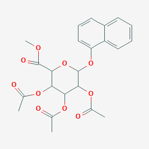 molecular formula C23H24O10 B12325502 Methyl tri-O-acetyl-1-naphthol glucuronate 