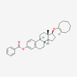 [(8R,9S,13S,14S,17S)-17-[(1E)-cycloocten-1-yl]oxy-13-methyl-6,7,8,9,11,12,14,15,16,17-decahydrocyclopenta[a]phenanthren-3-yl] benzoate