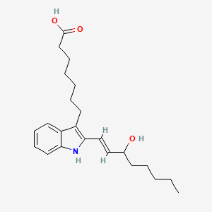 2-(trans-3-Hydroxy-1-octenyl)-3-indoleheptanoic acid