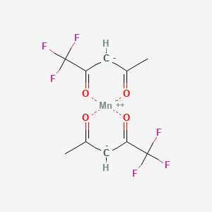 molecular formula C10H8F6MnO4 B12325652 Manganese(2+);1,1,1-trifluoropentane-2,4-dione 