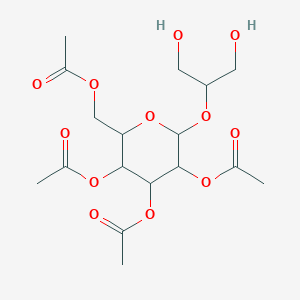 molecular formula C17H26O12 B12325673 beta-Glucosylglycerol 2,3,4,6-tetraacetate 