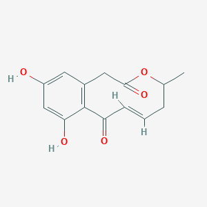 (6E)-9,11-dihydroxy-4-methyl-4,5-dihydro-1H-3-benzoxecine-2,8-dione