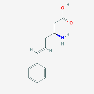 molecular formula C12H15NO2 B12325725 (S)-3-Amino-6-phenylhex-5-enoic acid 