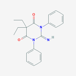 molecular formula C20H21N3O2 B123258 5,5-二乙基-2-亚氨基-1,3-二苯基-1,3-二氮杂环己烷-4,6-二酮 CAS No. 200116-26-3