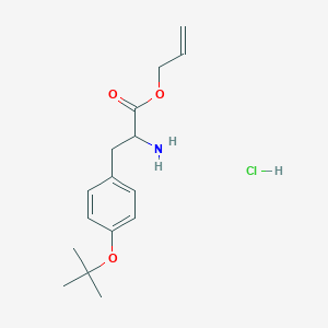 molecular formula C16H24ClNO3 B12325825 Prop-2-enyl 2-amino-3-[4-[(2-methylpropan-2-yl)oxy]phenyl]propanoate;hydrochloride 