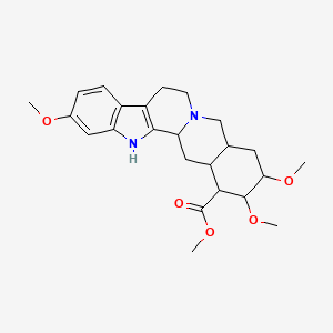 molecular formula C24H32N2O5 B12325853 Methyl 11,17,18-trimethoxyyohimban-16-carboxylate 