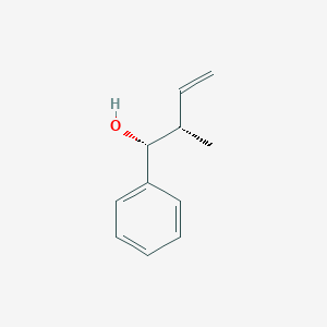 molecular formula C11H14O B12325864 Benzenemethanol, alpha-[(1S)-1-methyl-2-propen-1-yl]-, (alphaR)- 