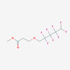 molecular formula C9H10F8O3 B12325924 Methyl 3-(2,2,3,3,4,4,5,5-octafluoropentoxy)propionate 