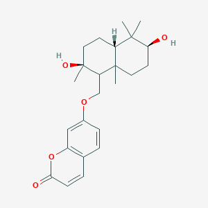 7-[[(2S,4aS,6S)-2,6-dihydroxy-2,5,5,8a-tetramethyl-3,4,4a,6,7,8-hexahydro-1H-naphthalen-1-yl]methoxy]chromen-2-one