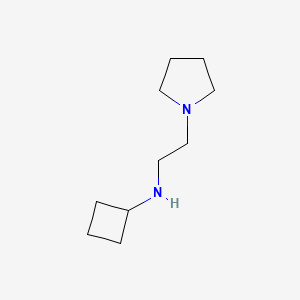 molecular formula C10H20N2 B12325966 Cyclobutyl-(2-pyrrolidin-1-yl-ethyl)-amine 