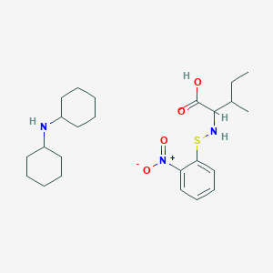 molecular formula C24H39N3O4S B12326034 N-2-Nitrophenylsulfenyl-L-isoleucine Dicyclohexylammonium Salt 