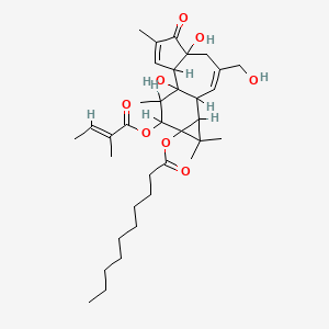 molecular formula C35H52O8 B1232604 Phorbol 12-tiglate 13-decanoate CAS No. 59086-92-9