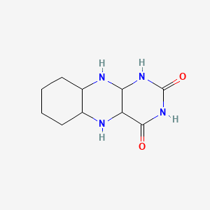 molecular formula C10H16N4O2 B12326047 Benzo[g]pteridine-2,4(1H,3H)-dione, 5,10-dihydro- 