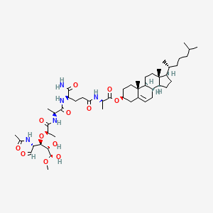 molecular formula C49H81N5O12 B1232607 Mdp-alanyl-cholesterol CAS No. 99518-28-2