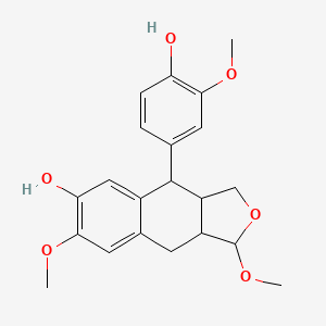 molecular formula C21H24O6 B12326137 Tsugacetal 