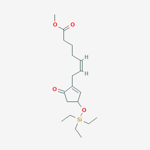 molecular formula C19H32O4Si B12326395 (Z)-Methyl 7-(5-oxo-3-((triethylsilyl)oxy)cyclopent-1-en-1-yl)hept-5-enoate 