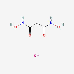 molecular formula C3H6KN2O4 B12326425 Propanediamide, N1,N3-dihydroxy-, potassium salt (1:1) 