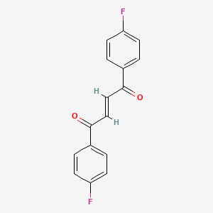 molecular formula C16H10F2O2 B12326449 trans-1,2-Bis(4-fluorobenzoyl)ethylene 
