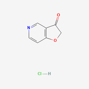molecular formula C7H6ClNO2 B12326508 Furo[3,2-c]pyridin-3(2H)-one hydrochloride 