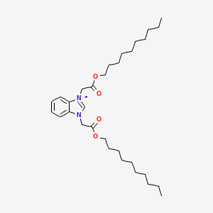 molecular formula C31H51N2O4+ B12326534 Decyl 2-[3-(2-decoxy-2-oxoethyl)benzimidazol-3-ium-1-yl]acetate 