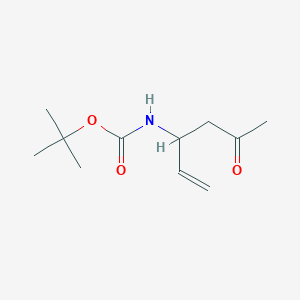 molecular formula C11H19NO3 B12326550 Carbamic acid, [(1S)-1-acetyl-3-butenyl]-, 1,1-dimethylethyl ester (9CI) 