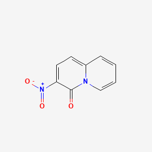 molecular formula C9H6N2O3 B12326603 3-Nitro-4H-quinolizin-4-one 