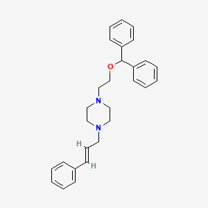 1-[2-(Diphenylmethyl)oxyethyl]-4-(3-phenylprop-2-enyl)piperazine