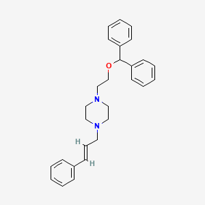 1-(2-(Diphenylmethoxy)ethyl)-4-(3-phenyl-2-propenyl)piperazine