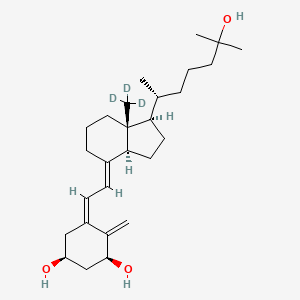 molecular formula C27H44O3 B12326703 1-alpha,25-Dihydroxy-3-epi Vitamin D3 (18,18,18-d3) 