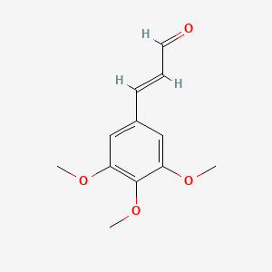 molecular formula C12H14O4 B1232671 3,4,5-Trimethoxycinnamaldehyde CAS No. 34346-90-2