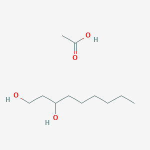 molecular formula C11H24O4 B12326778 1,3-Nonanediol, 1-acetate 