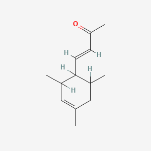 molecular formula C13H20O B1232678 4-(2,4,6-Trimethyl-3-cyclohexen-1-yl)-3-buten-2-one CAS No. 67801-38-1