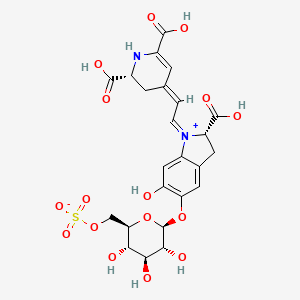 molecular formula C24H26N2O16S B1232679 Prebetanin CAS No. 13798-16-8