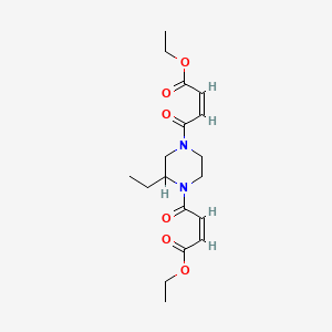 ethyl (Z)-4-[4-[(Z)-4-ethoxy-4-oxobut-2-enoyl]-3-ethylpiperazin-1-yl]-4-oxobut-2-enoate