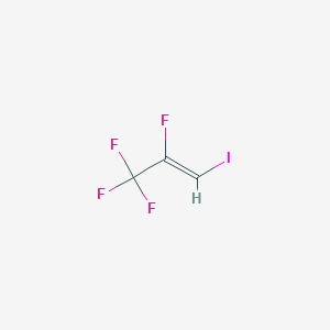 molecular formula C3HF4I B12326874 1-Propene,2,3,3,3-tetrafluoro-1-iodo-, (1Z)- 