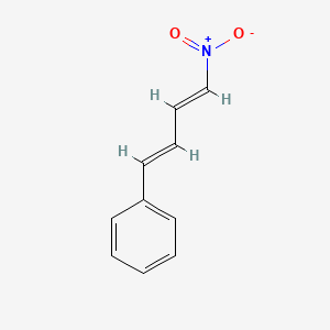 molecular formula C10H9NO2 B1232688 (4-NITROBUTA-1,3-DIEN-1-YL)BENZENE CAS No. 4701-10-4