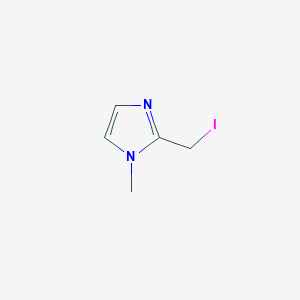 molecular formula C5H7IN2 B12326881 2-(iodomethyl)-1-methyl-1H-imidazole 